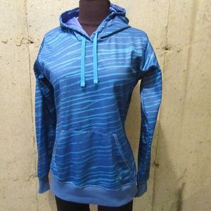 Under Armour Blue/Turquoise Hooded Sweatshirt - XS